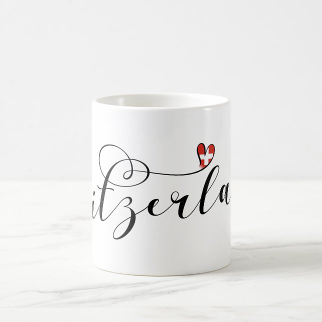 Mug Swiss Flag Heart, Suisse (Centre)