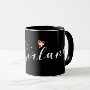 Mug Swiss Flag Heart, Suisse