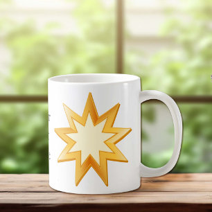 Mug Symbole Baha'i, personnalisable