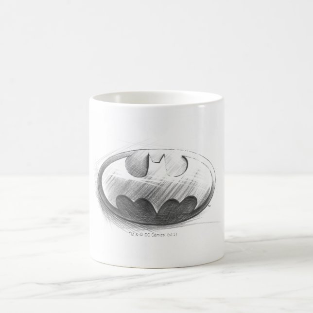 Mug Symbole Batman | Logo de dessin insignia (Centre)