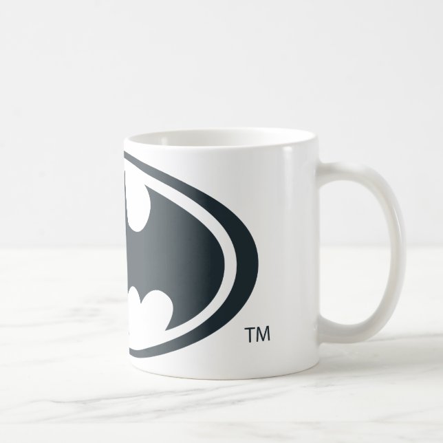 Mug Symbole Batman | Logo noir et blanc (Droite)