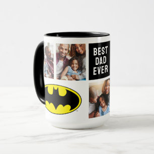 Mug Symbole Batman   Meilleur papa photo Collage