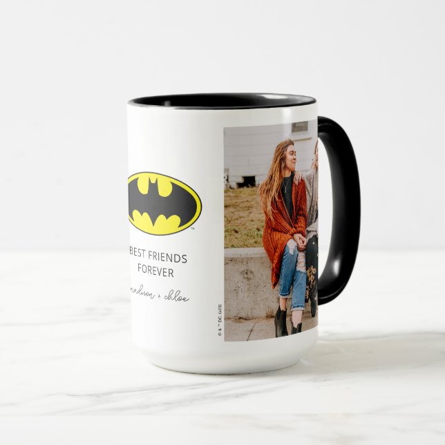 Mug Symbole Batman | Meilleures photos d'amis (Devant droit)
