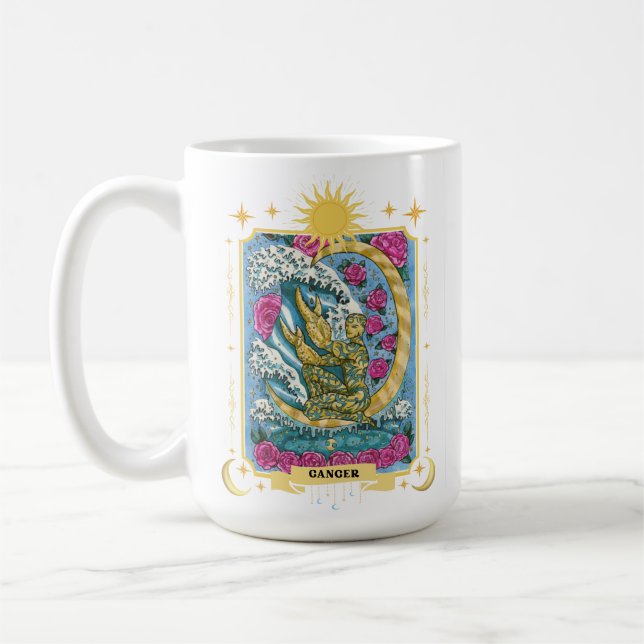Mug Symbole cancéreux Zodiaque 15 oz (Gauche)