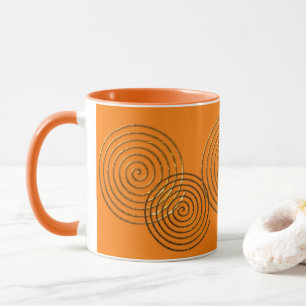 Mug Symbole celtique spiral or métallique