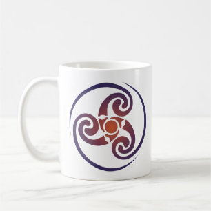 Mug Symbole Celtique Triskele, Triple Spiral, Triskeli
