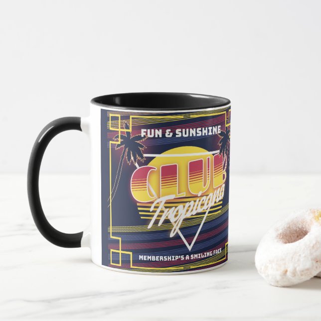 Mug Symbole Club Tropicana Neon (Avec donut)