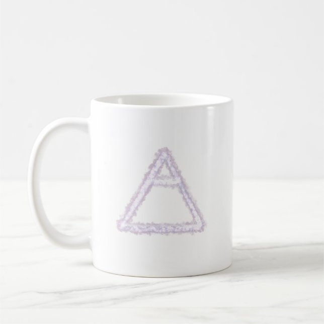 Mug Symbole d'alchimie de l'élément d'air émietté (Gauche)