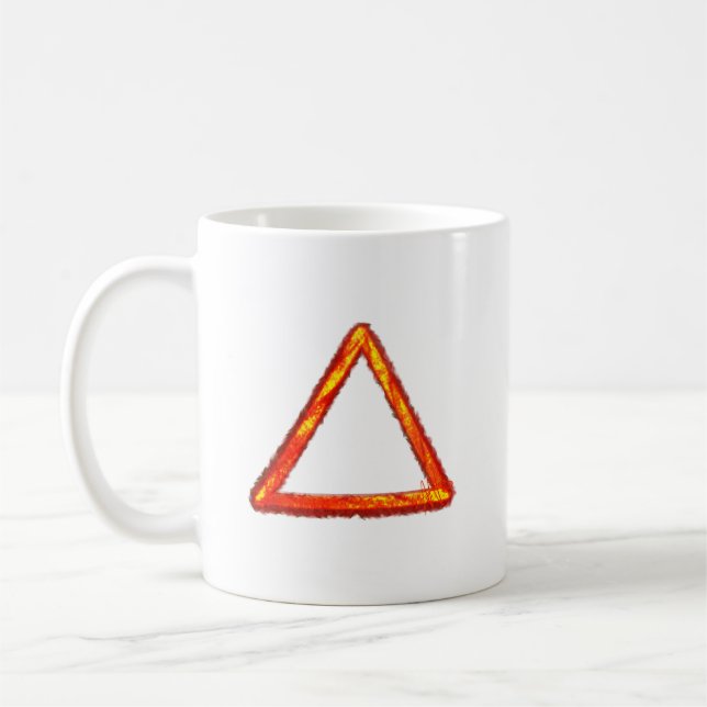 Mug Symbole d'alchimie d'élément de feu lame (Gauche)