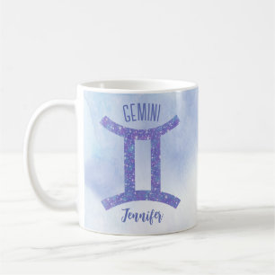 Mug SYMBOLE D'Astrologie Gemini Cute Personnalisé Viol