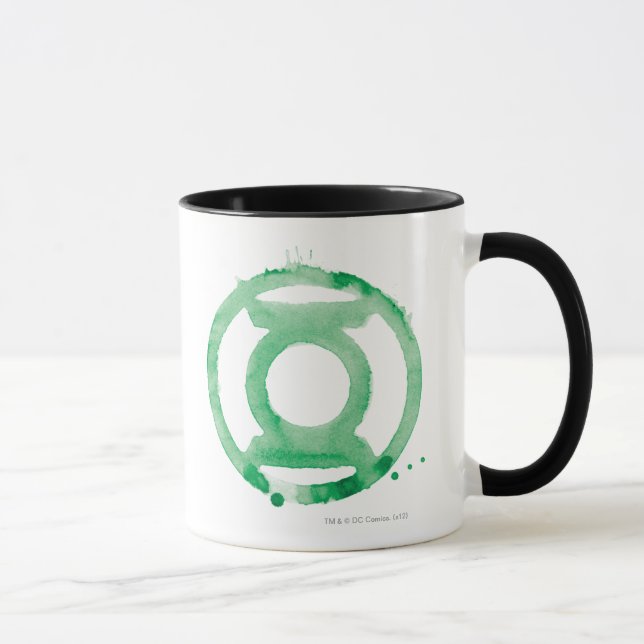 Mug Symbole de la lanterne de café - Vert (Droite)