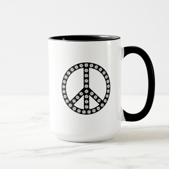 Mug Symbole de la paix de Daisy (Droite)