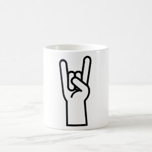 Mug Symbole de main de roche et de petit pain