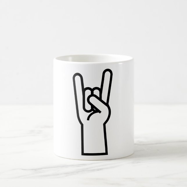 Mug Symbole de main de roche et de petit pain (Centre)