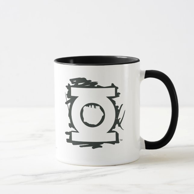Mug Symbole de marqueur vert lanterne (Droite)