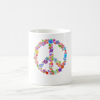 Mug Symbole de paix Fleur puissance colorée Design