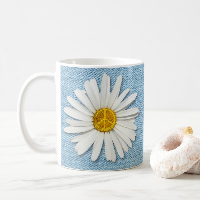 Mug Symbole de paix intérieur Faisy - Pale Denim (Avec donut)