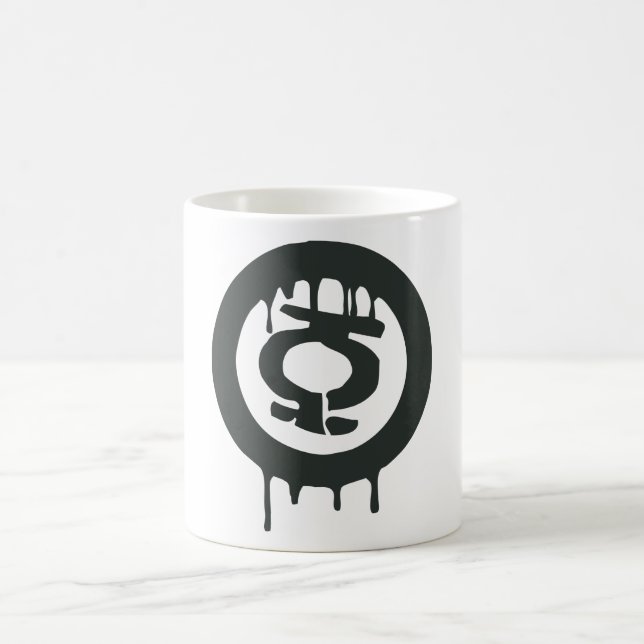 Mug Symbole de peinture à lanterne verte (Centre)