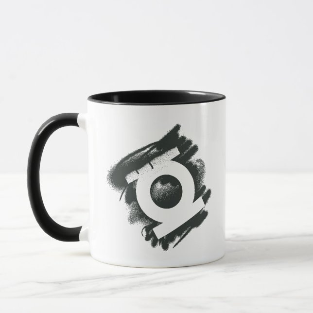 Mug Symbole de pulvérisation de lanterne verte (Gauche)