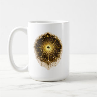 Mug Symbole de Soleil Lune Céleste Équilibre Cosmique