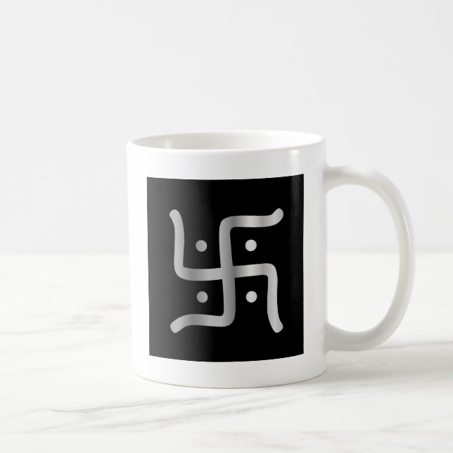 Mug Symbole de svastika de religion de jaïnisme (Droite)