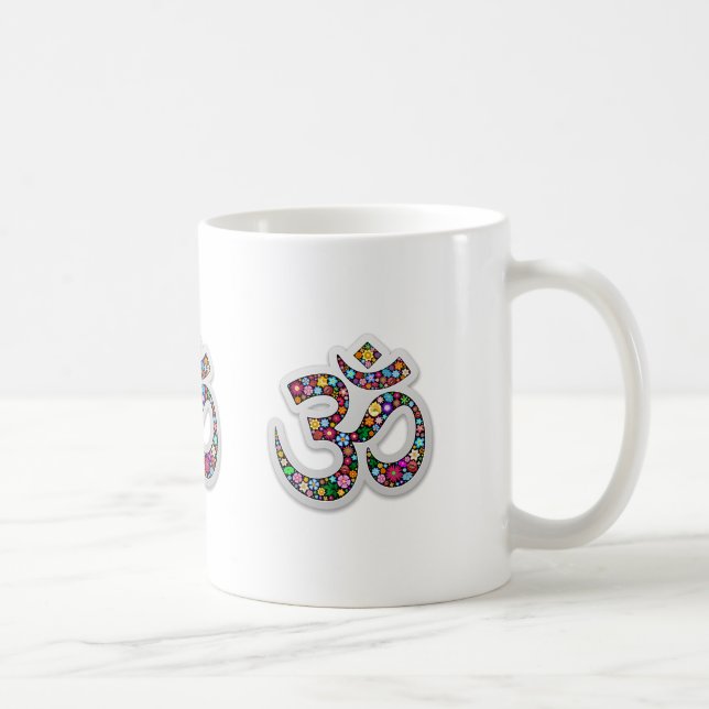 Mug Symbole de yoga d'Aum Namaste d'ohm de l'OM (Droite)
