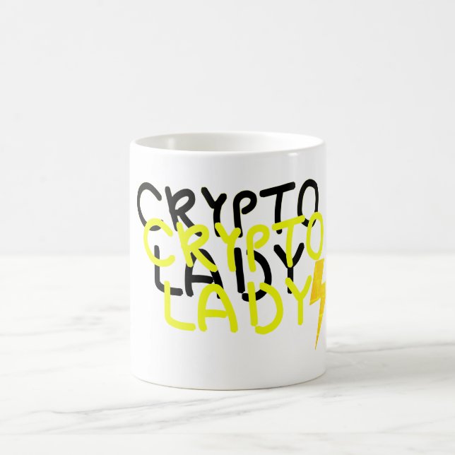 Mug Symbole d'énergie Funky Crypto Lady (Centre)