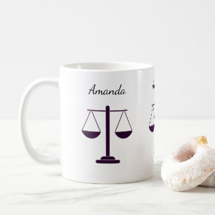 Mug Symbole des services juridiques de la balance de l