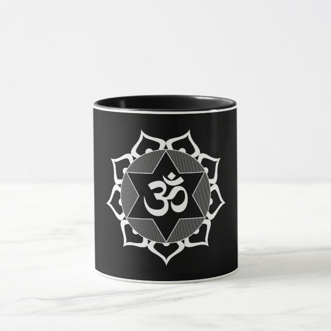 Mug Symbole d'origine blanc Yoga OM (Centre)
