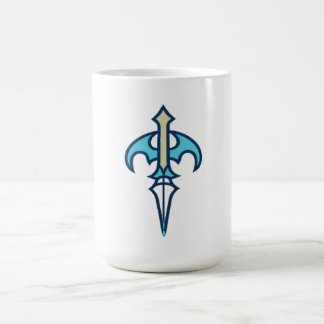 Mug Symbole du Dague à aile de chauve-souris sarcelle