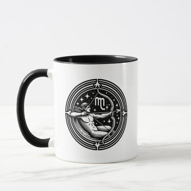 Mug Symbole et traits du Sagittaire de l'Horoscope (Gauche)