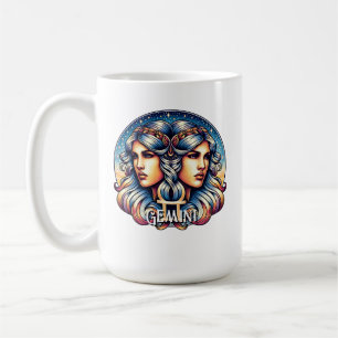 Mug SYMBOLE Horoscope Gemini   SIGNE D'Astrologie Jume