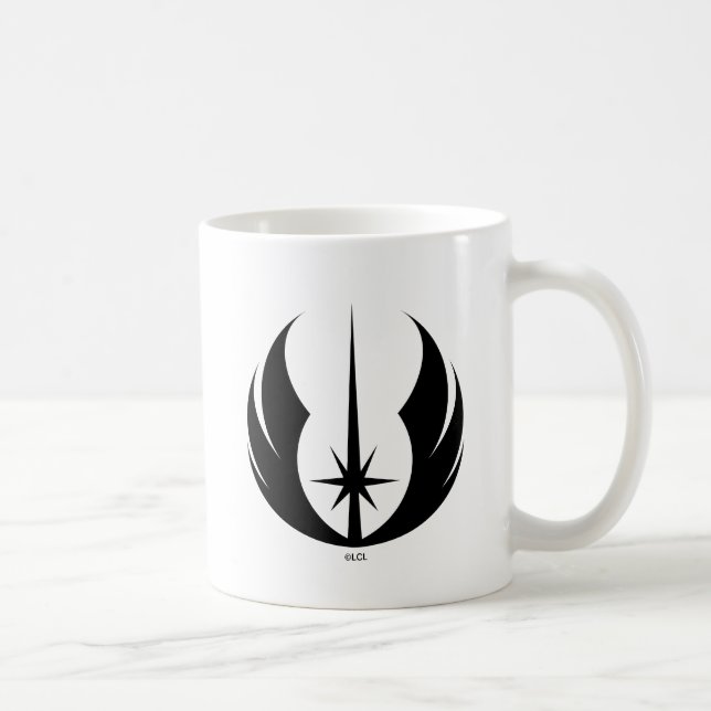 Mug Symbole Jedi noir (Droite)