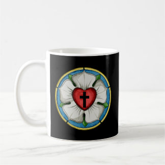 Mug Symbole luthérien Luther Seal Rose Croix chrétienn