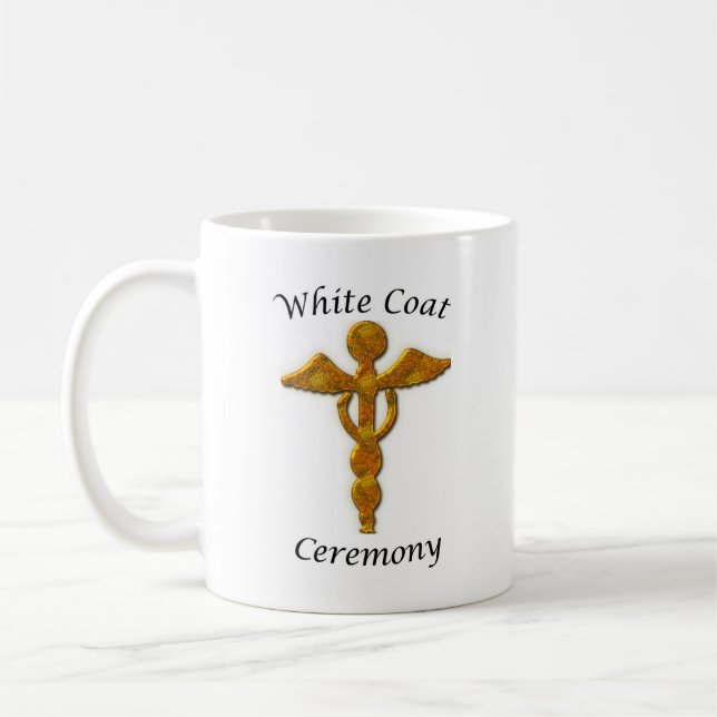 Mug Symbole Médicale d'or de la cérémonie du manteau b (Gauche)