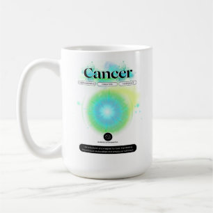 Mug Symbole moderne Zodiaque Cancer Quote d'eau Élémen