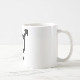 Mug Symbole noir de transsexuel