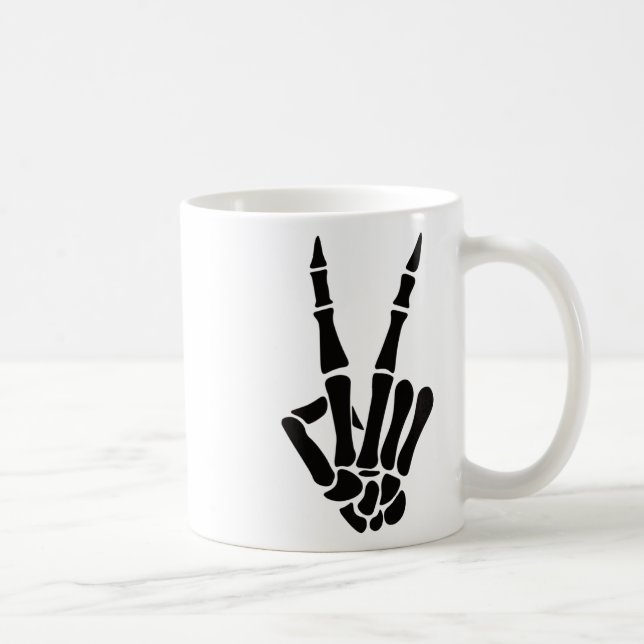 Mug SYMBOLE PAIX Squelette Halloween Squelette (Droite)