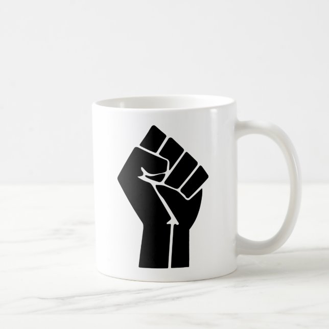 Mug Symbole Poing levé / Puissance noire (Droite)