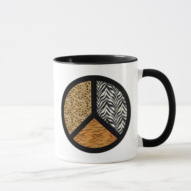 Mug SYMBOLE poster de animal DE LA PAIX (Droite)