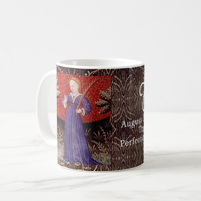 Mug Symbole Virgin Zodiac fête d'anniversaire (Devant gauche)