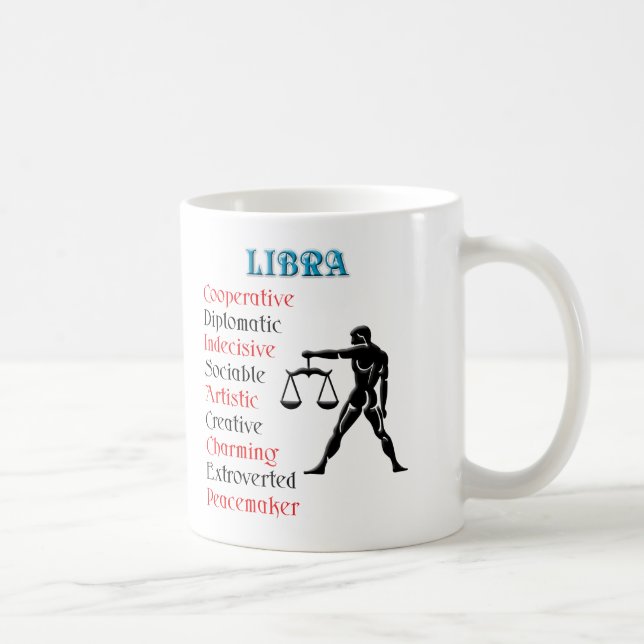 Mug Symbole ziodiaque Libra Horoscope (Droite)