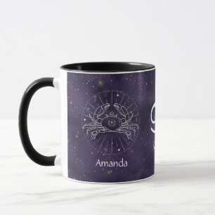 Mug Symbole Zodiaque Cancer Aquarelle Boue personnalis