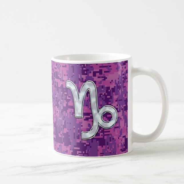 Mug SYMBOLE Zodiaque Capricorne Camouflage numérique r (Droite)