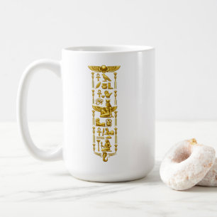 Mug Symboles Anciens Égyptiens Dorés – Hierog Luxueux
