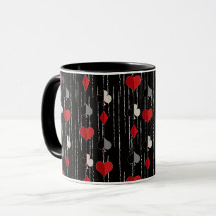 Mug Symboles de cartes à jouer de poker.