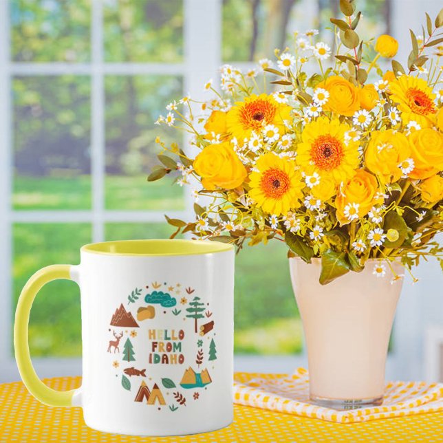 Mug Symboles d'état de l'art vectoriel Idaho (Créateur téléchargé)