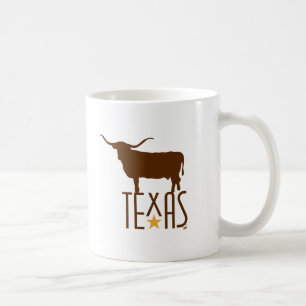 Mug Symboles du Texas, Longhorn, brun