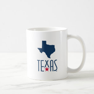 Mug Symboles du Texas, Texas, bleu marine
