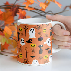 Mug Symboles Halloween éffrayant motif transparent